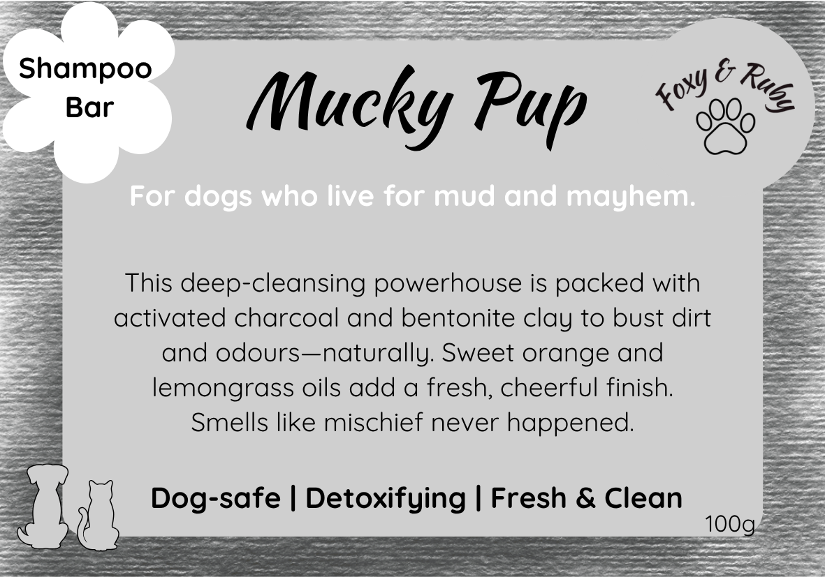 Mucky Pup – Detoxifying Shampoo Bar for Dogs