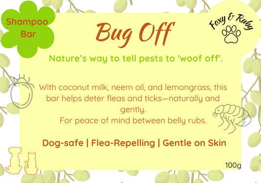 Bug Off – Flea & Tick Repelling Shampoo Bar for Dogs