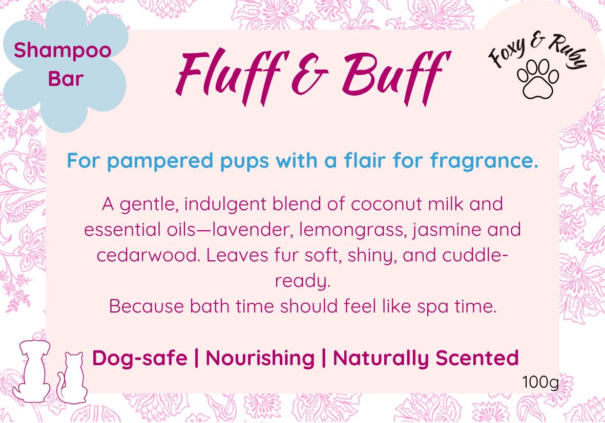 Fluff & Buff – Softening Shampoo Bar for Dogs