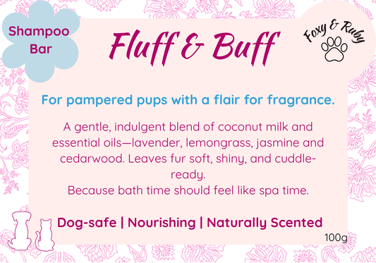 Fluff & Buff – Softening Shampoo Bar for Dogs