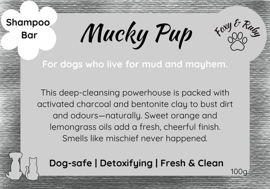 Mucky Pup – Detoxifying Shampoo Bar for Dogs