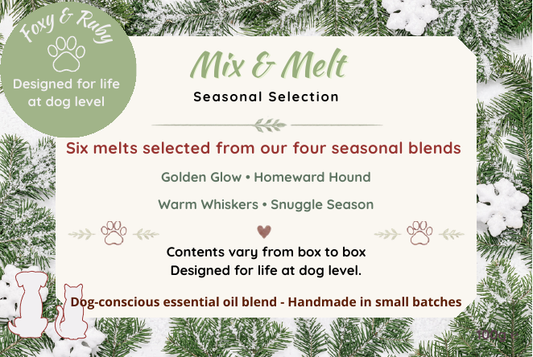 Foxy & Ruby Mix & Melt Seasonal Selection label